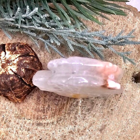 Nature Crystal Quartz Hand Carved Flying Eagle Decor - Picture 8 of 10